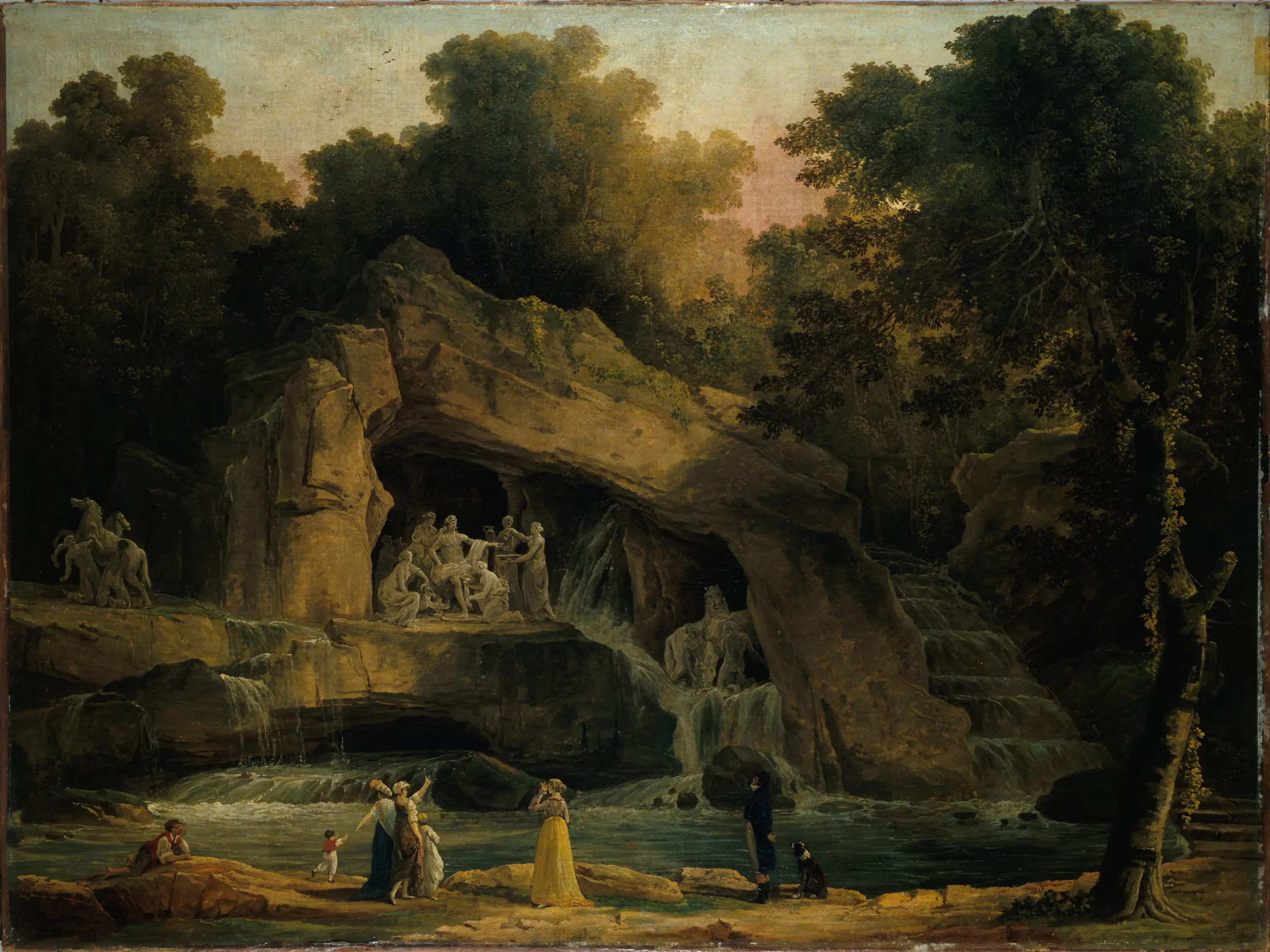 Les Bains d’Apollon à Versailles - Hubert Robert