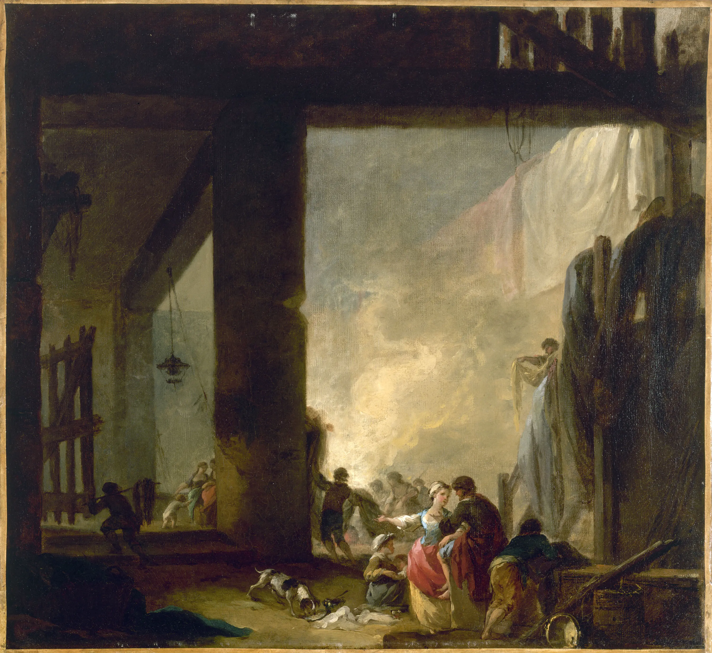 La Blanchisserie - Hubert Robert