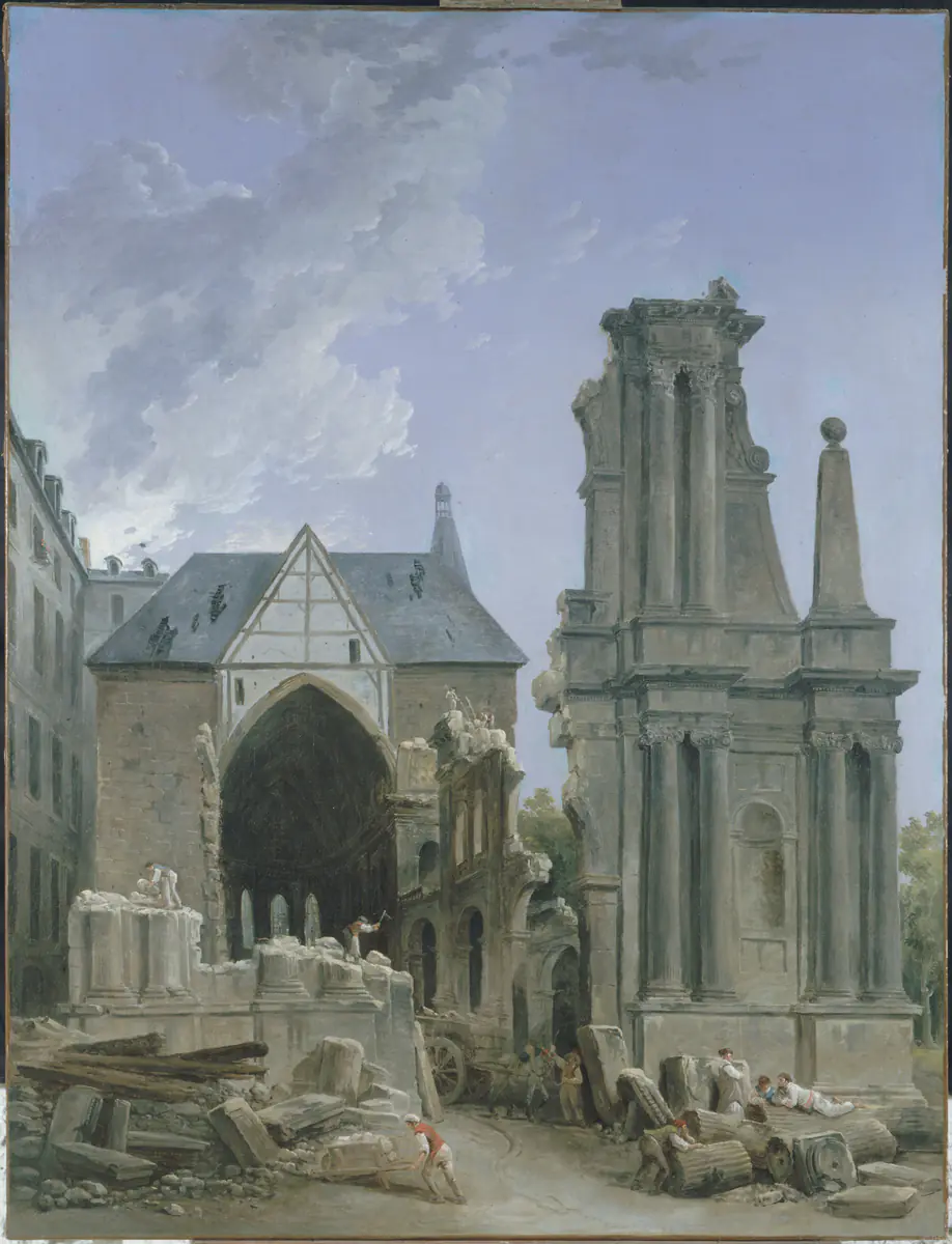 L’Église des Feuillants en démolition - Hubert Robert