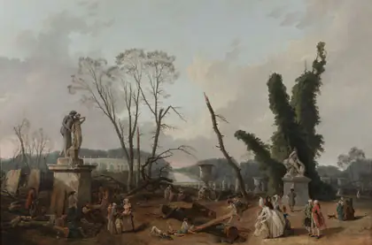 L’Entrée du Tapis vert à Versailles - Hubert Robert