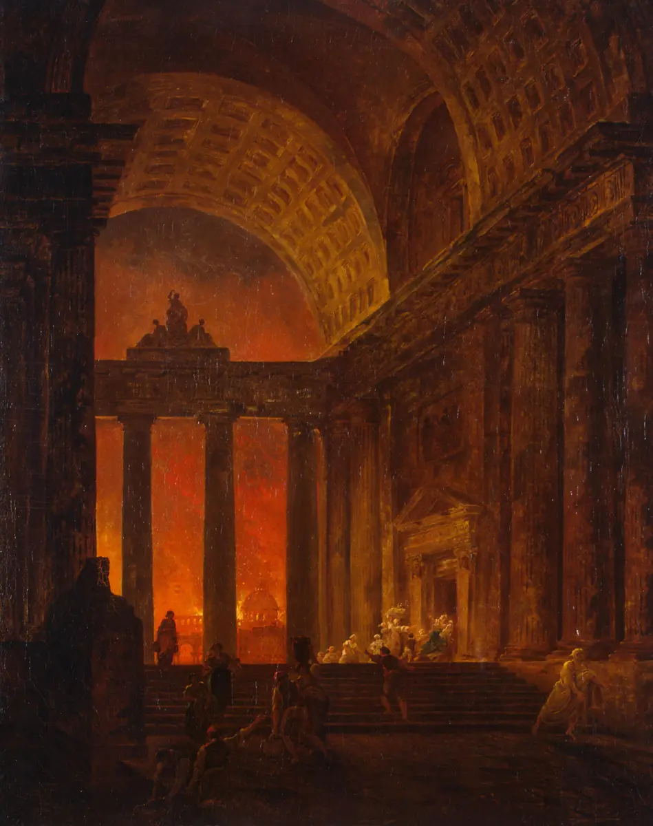 Incendie à Rome - Hubert Robert
