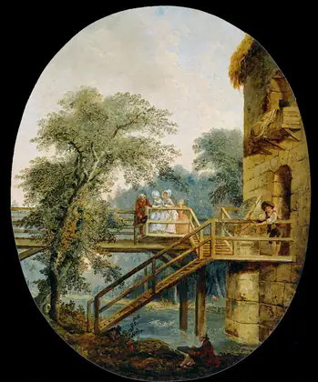 La Passerelle - Hubert Robert