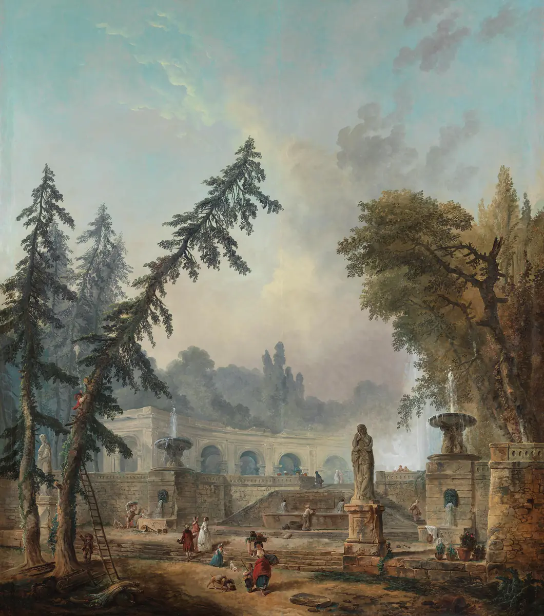 Paysage du parc - Hubert Robert