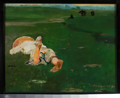 Bergère dans un pré - Jacek Malczewski