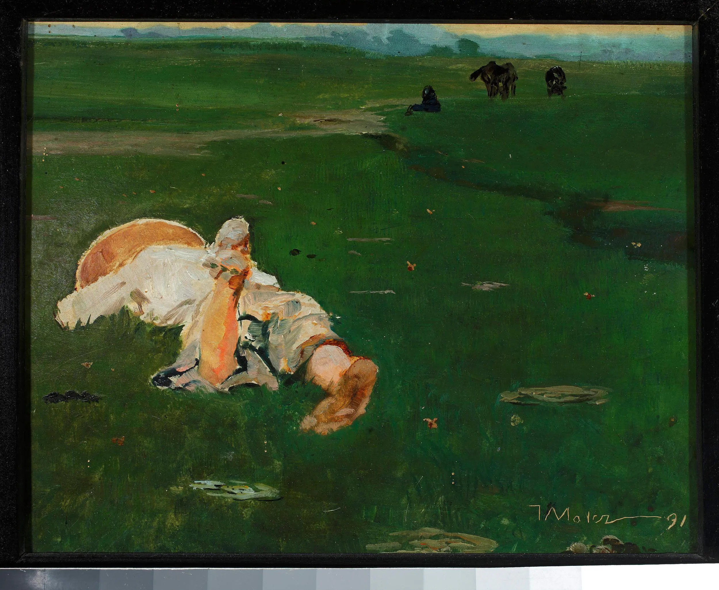 Bergère dans un pré - Jacek Malczewski