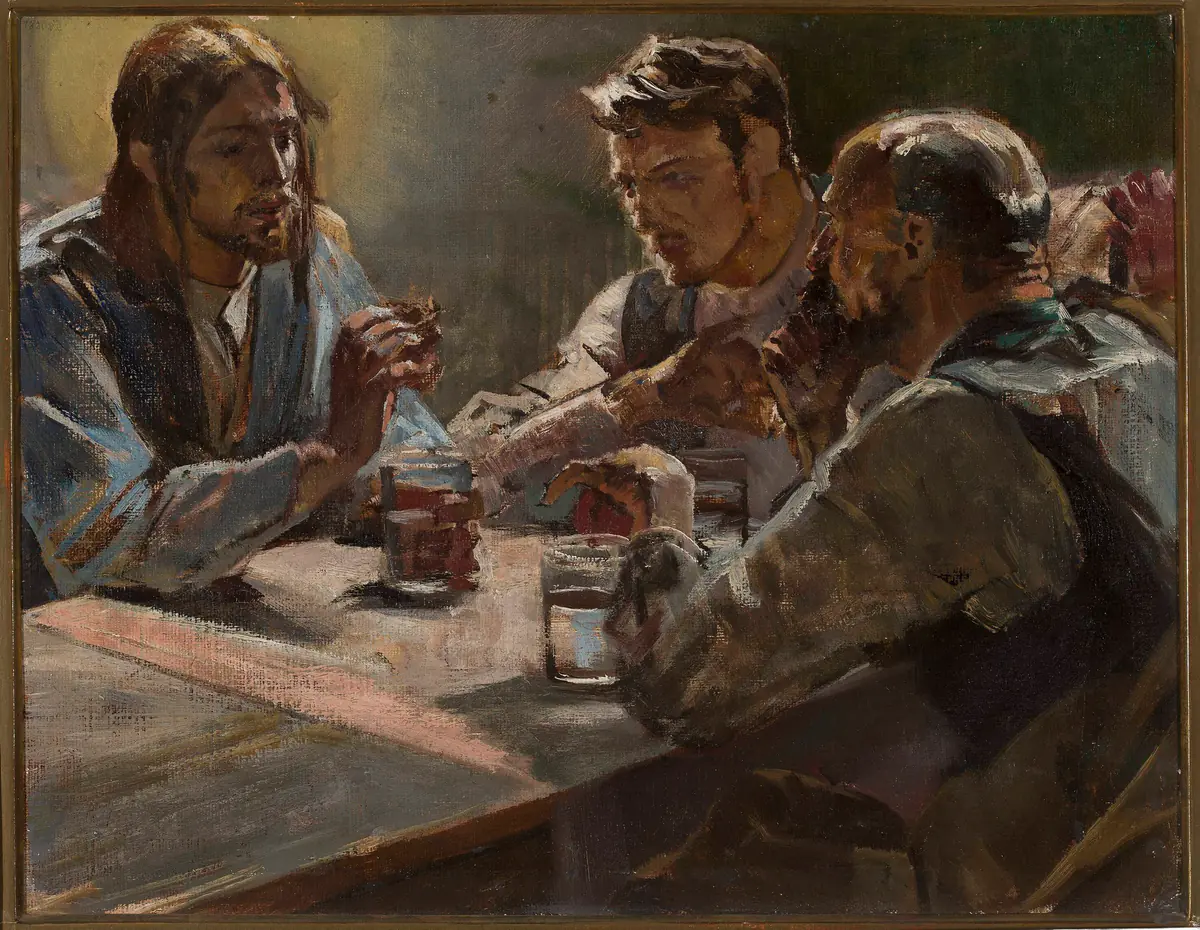 Le Christ à Emmaüs - Jacek Malczewski