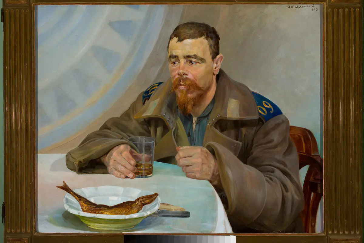 L'Exilé, partie droite du triptyque - Jacek Malczewski