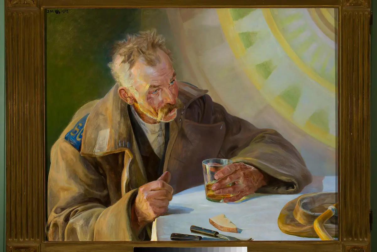 L'Exilé, partie gauche du triptyque - Jacek Malczewski
