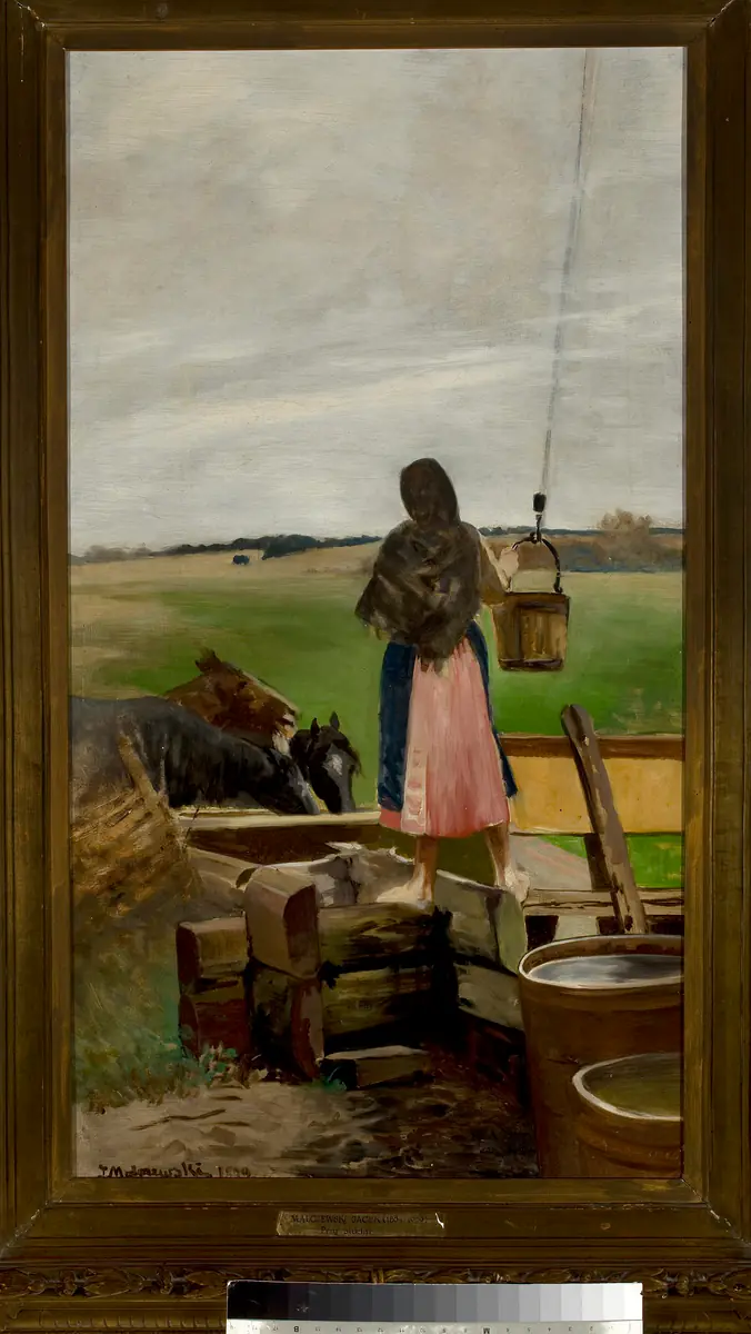 Fille au puits - Jacek Malczewski