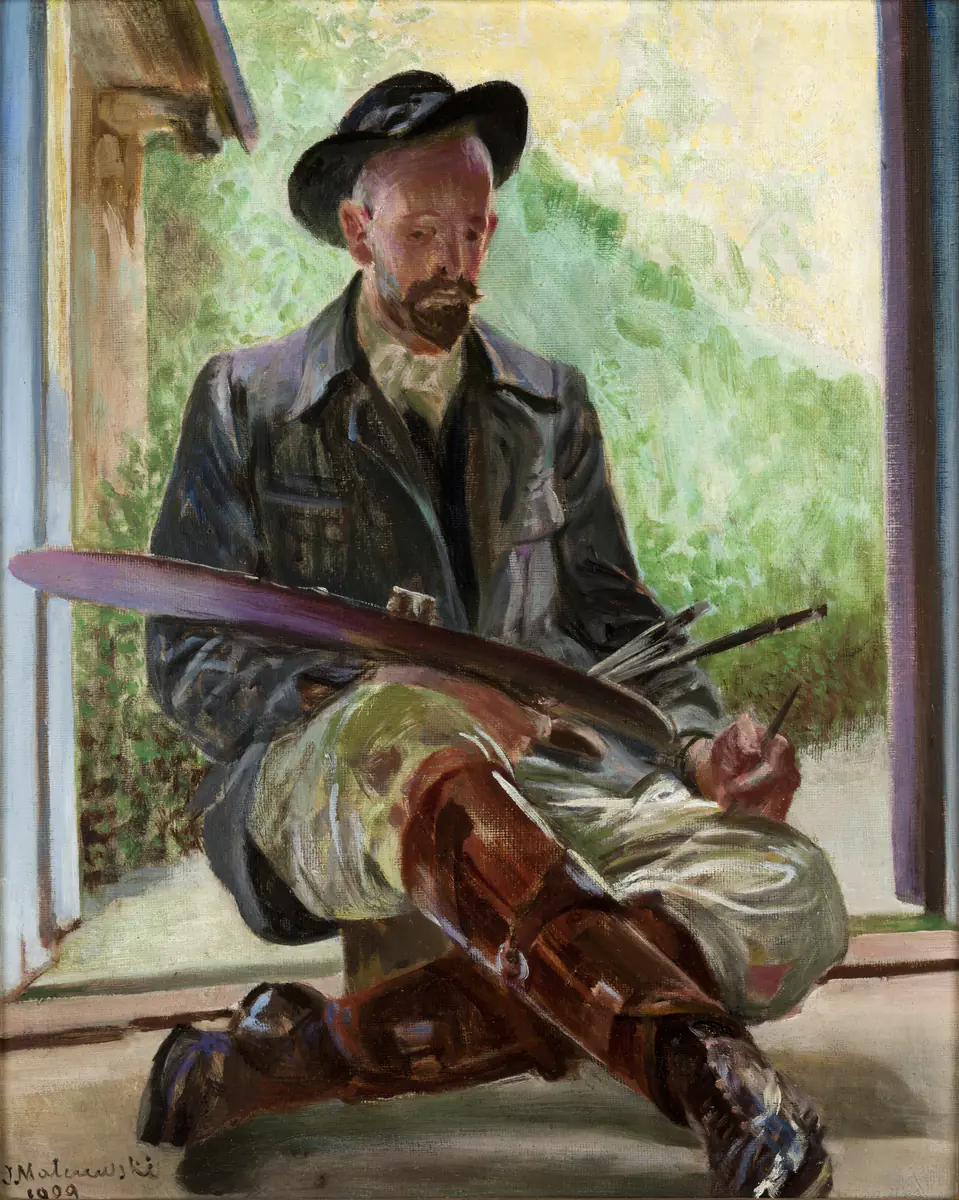 Mes modèles, partie centrale du triptyque - Jacek Malczewski
