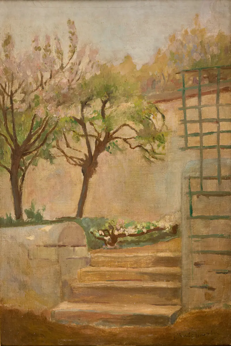 Paysage avec de petits escaliers - Jacek Malczewski
