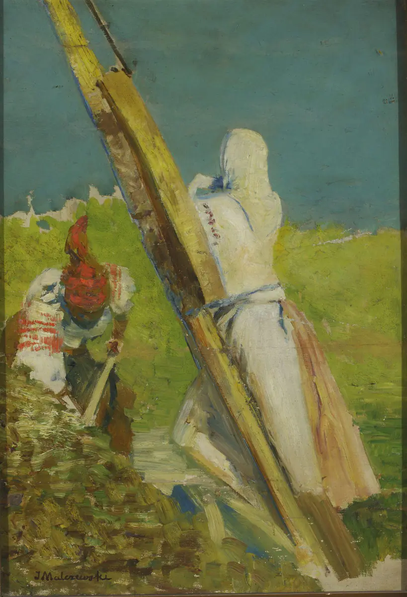 Près du puits à grue - Jacek Malczewski
