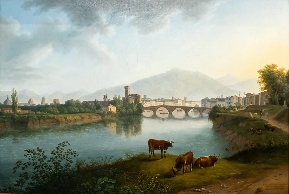 Ansicht von Pisa - Jacob Philipp Hackert