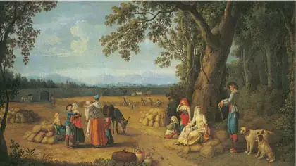 Carditello Harvest - Jacob Philipp Hackert