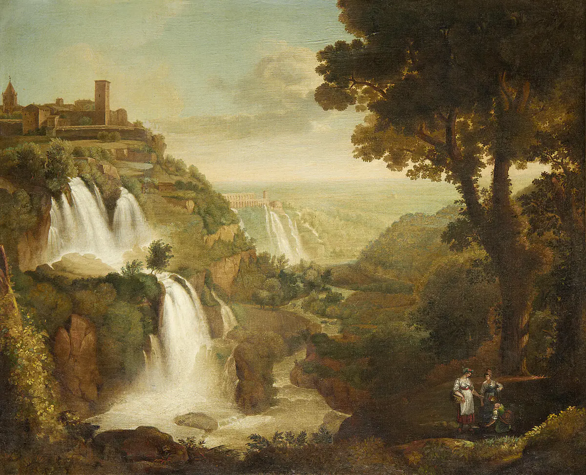 Les chutes de Tivoli - Jacob Philipp Hackert