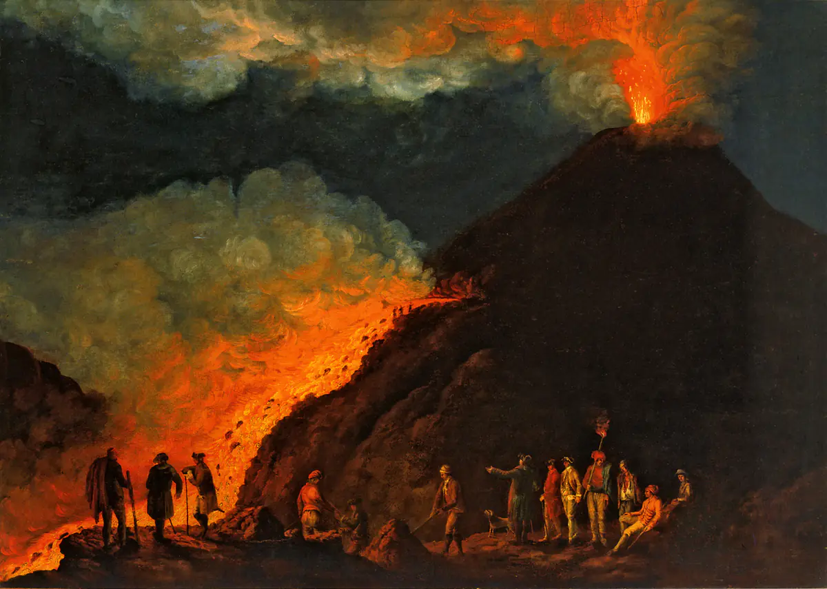 L'éruption du Vésuve en 1774 - Jacob Philipp Hackert