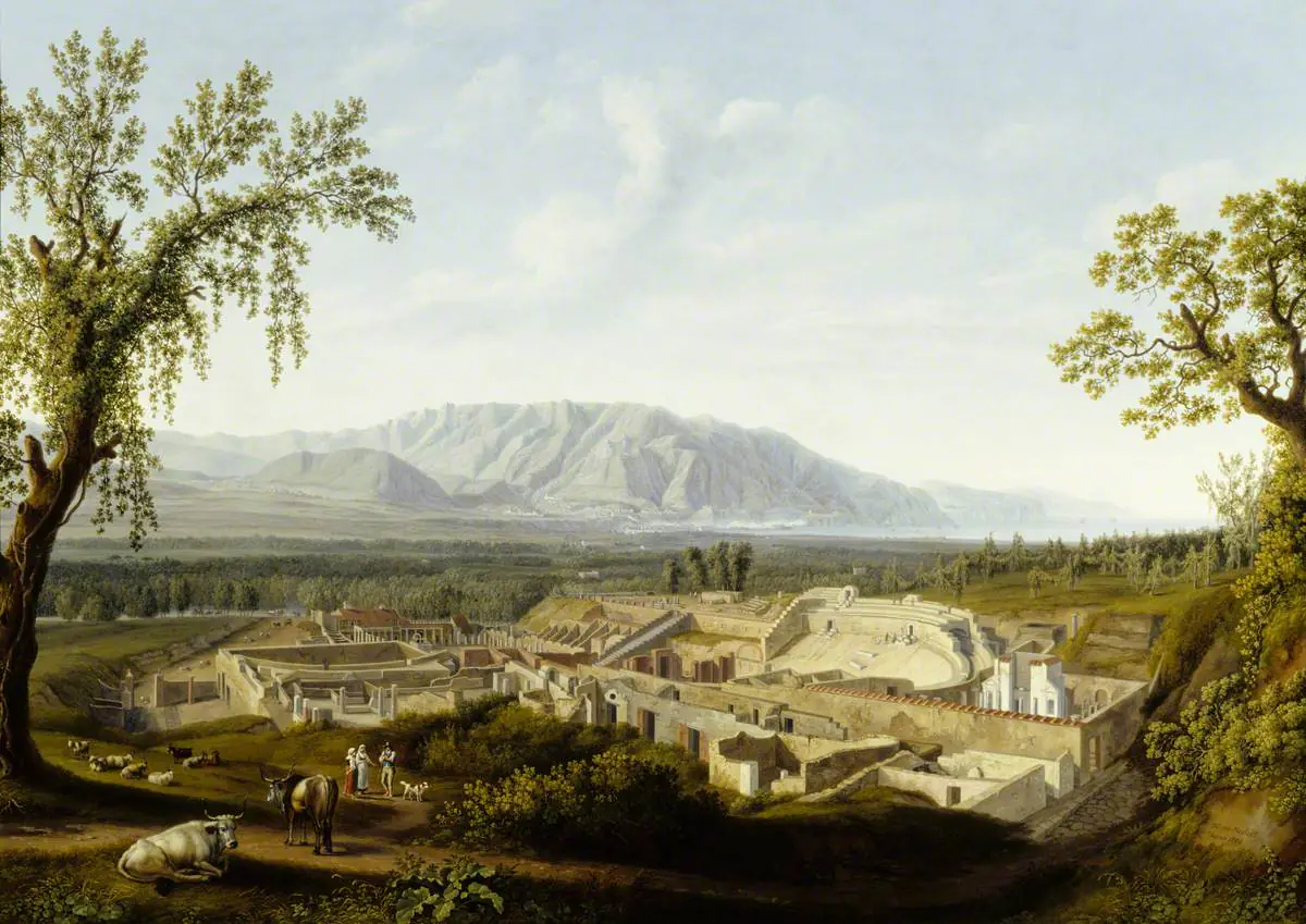 Les fouilles à Pompéi - Jacob Philipp Hackert