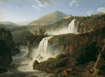 La grande cascade de Tivoli près de Rome - Jacob Philipp Hackert