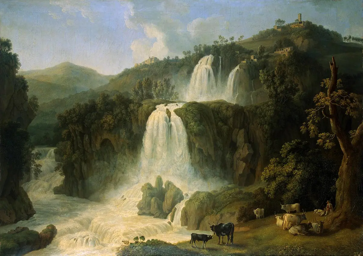 Grandes Cascades à Tivoli - Jacob Philipp Hackert
