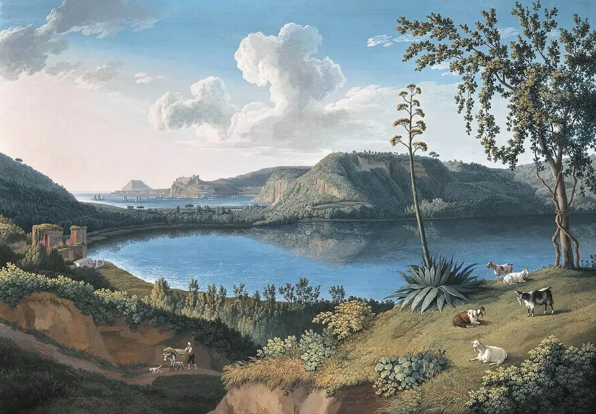 Lac Avernus - Jacob Philipp Hackert