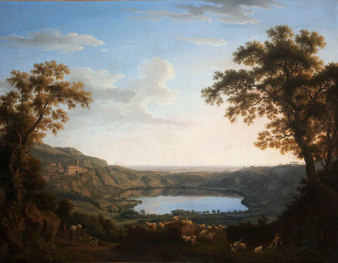 Le lac de Nemi - Jacob Philipp Hackert