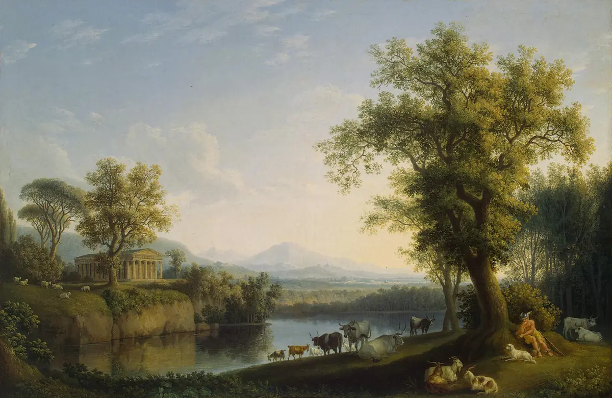 Paysage avec du bétail - Jacob Philipp Hackert