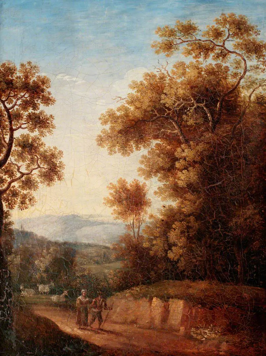 Paysage avec figures - Jacob Philipp Hackert