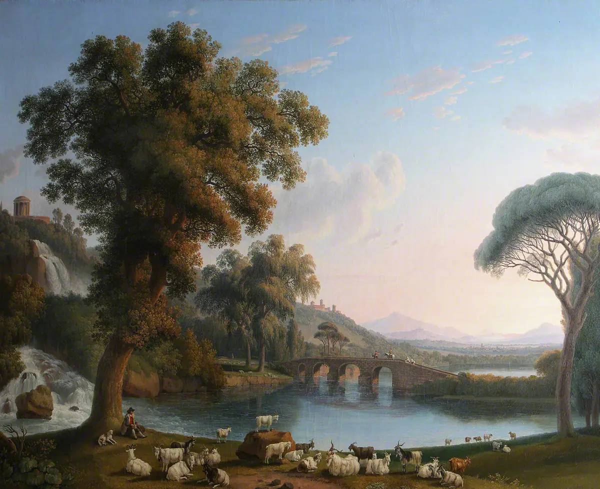 Paysage fluvial imaginaire - Jacob Philipp Hackert