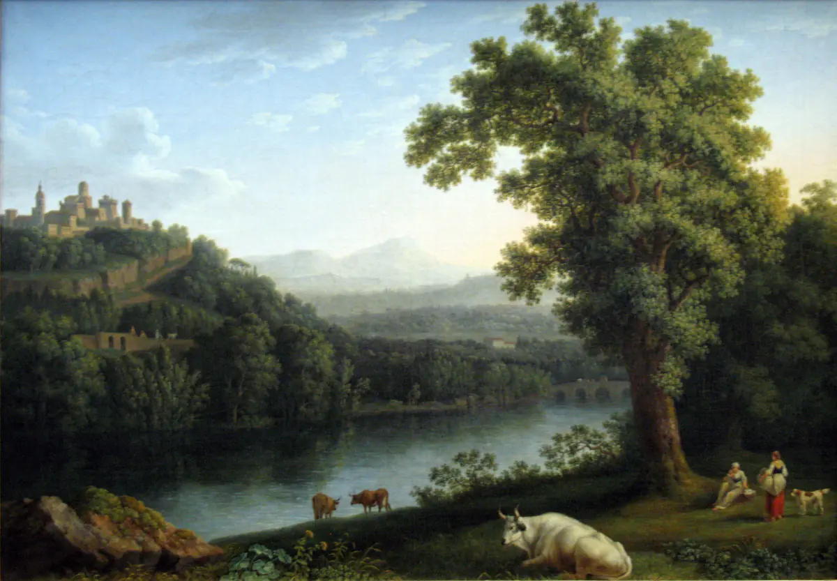 paysage fluvial - Jacob Philipp Hackert