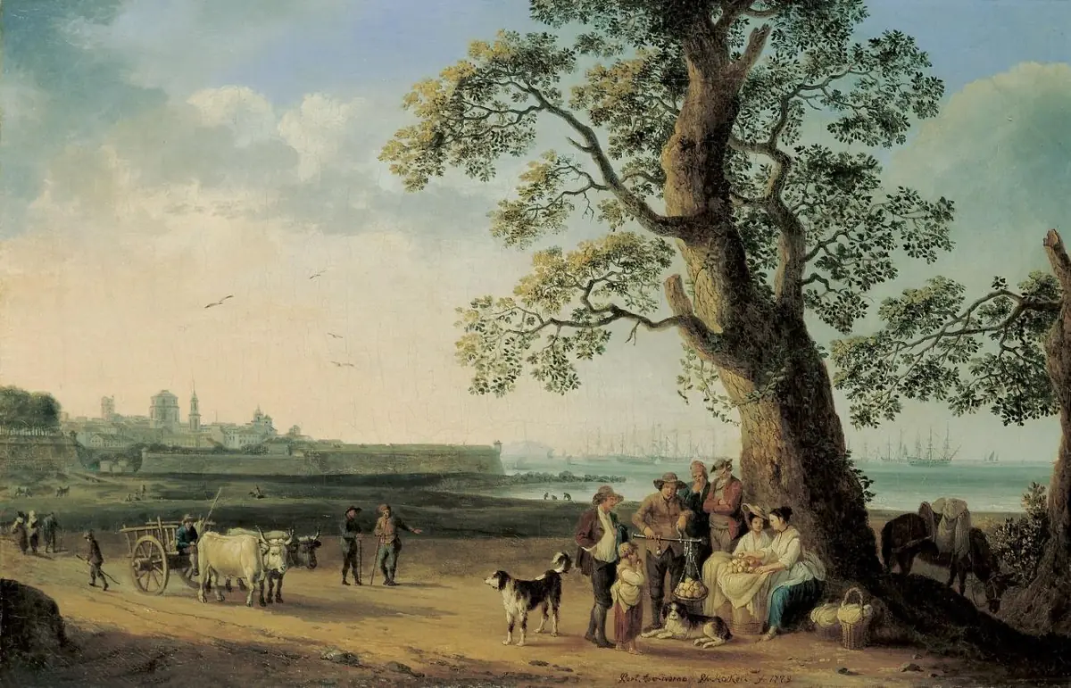 Le port de Livourne - Jacob Philipp Hackert