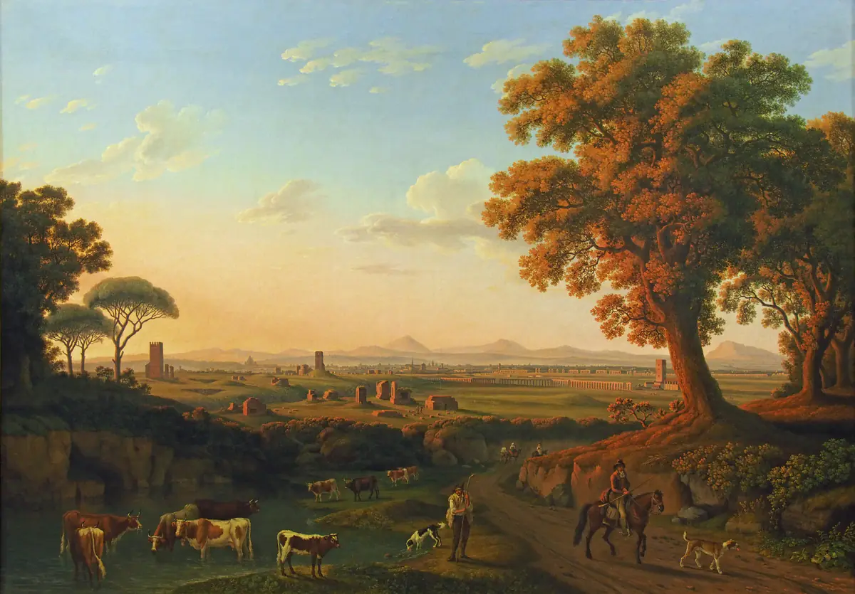 Rome vue de la Via Appia - Jacob Philipp Hackert
