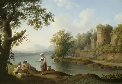 Le Tibre à Rome - Jacob Philipp Hackert