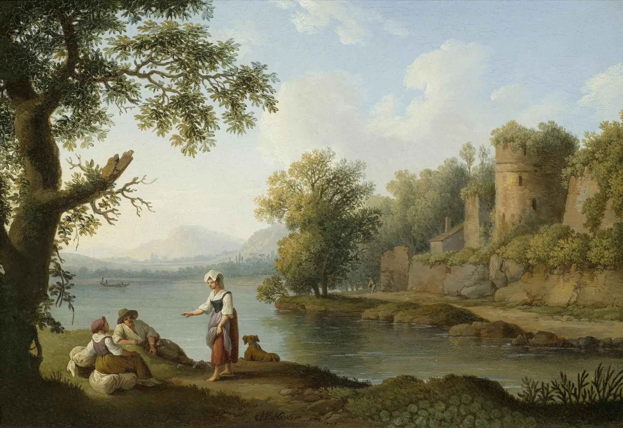 Le Tibre à Rome - Jacob Philipp Hackert