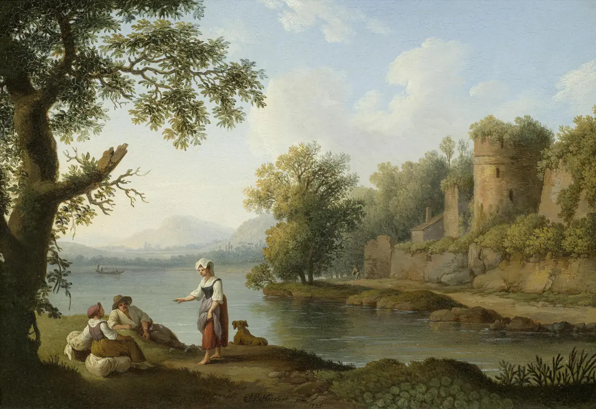Le Tibre à Rome - Jacob Philipp Hackert