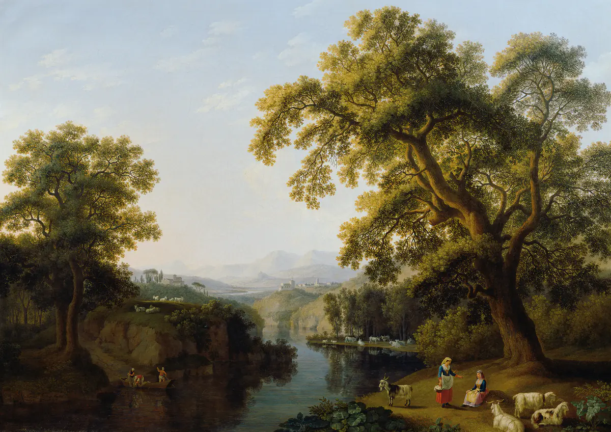 Vallée de la rivière Isernia près de Naples - Jacob Philipp Hackert