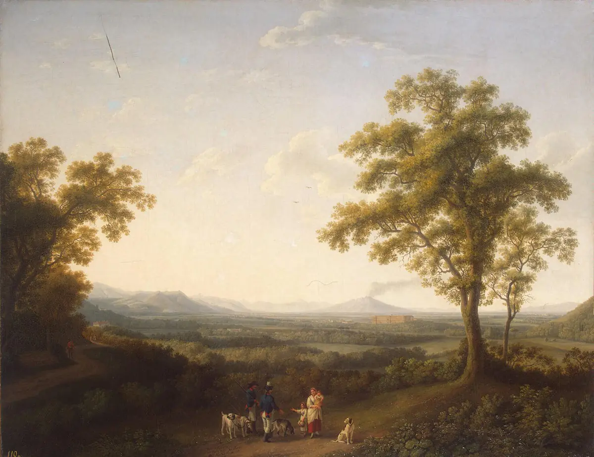 Vue de Caserta - Jacob Philipp Hackert