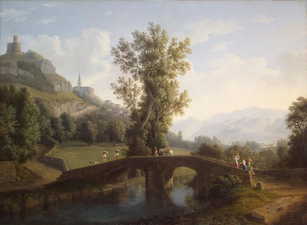 Vue de Montesarchio - Jacob Philipp Hackert