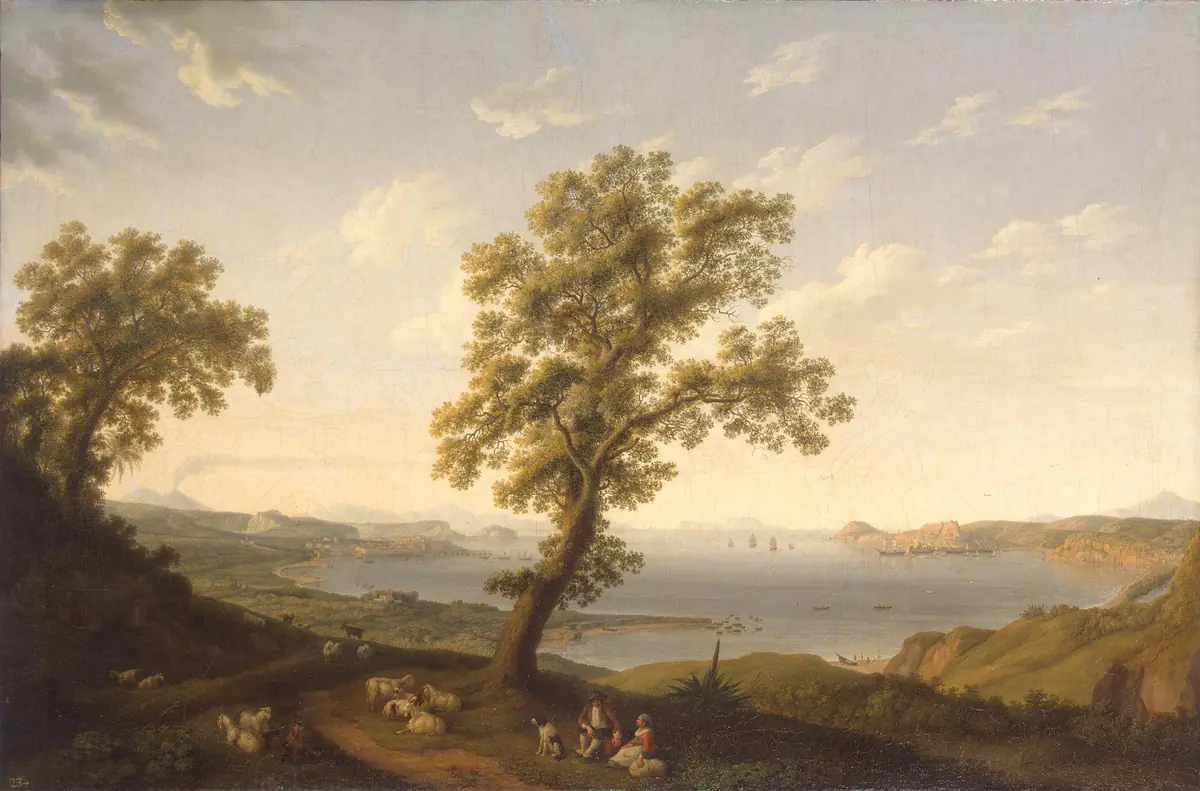 Vue sur la baie de Baja - Jacob Philipp Hackert