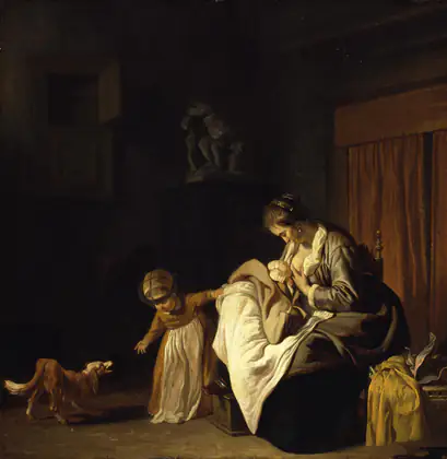 Mère de deux enfants - Jacob van Loo