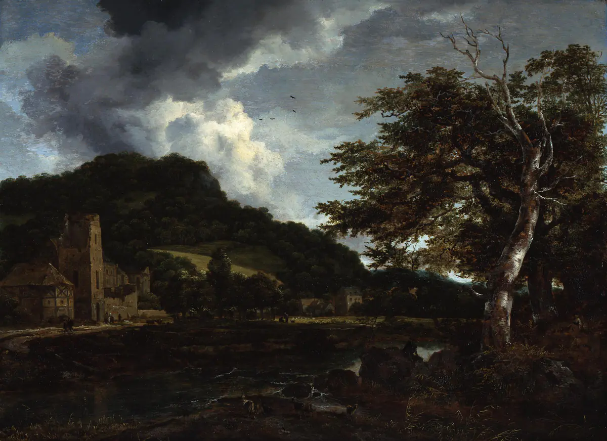 Le Cloître - Jacob van Ruisdael