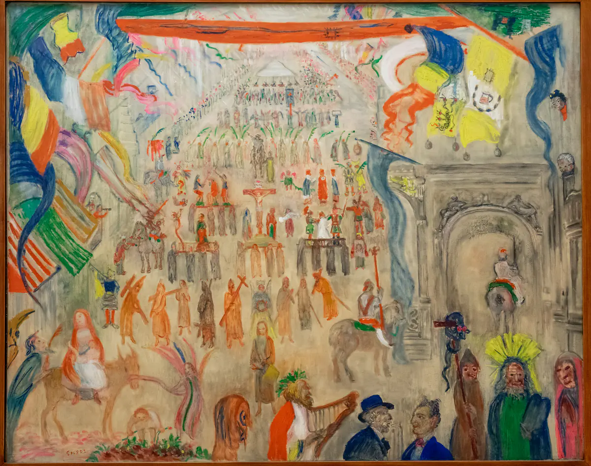 La procession des pénitents de Furnes - James Ensor