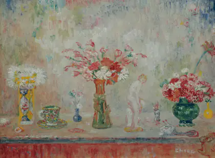 Sourire d'Œillets, Caresse de Marguerites - James Ensor