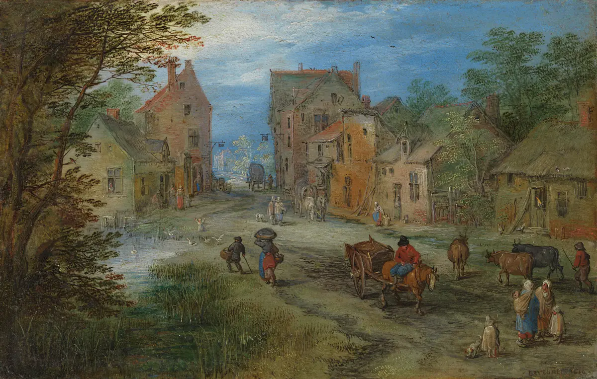 Dorfstraße - Jan Brueghel d. Ä.