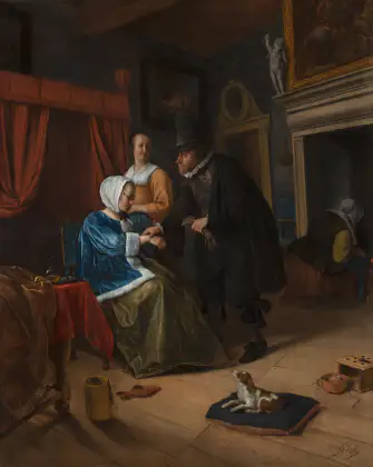 La fille malade - Jan Steen