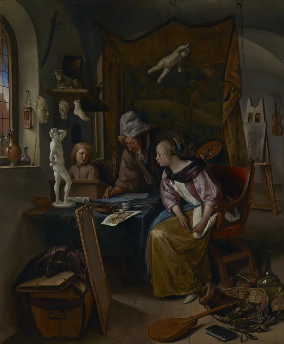 La Leçon de dessin - Jan Steen