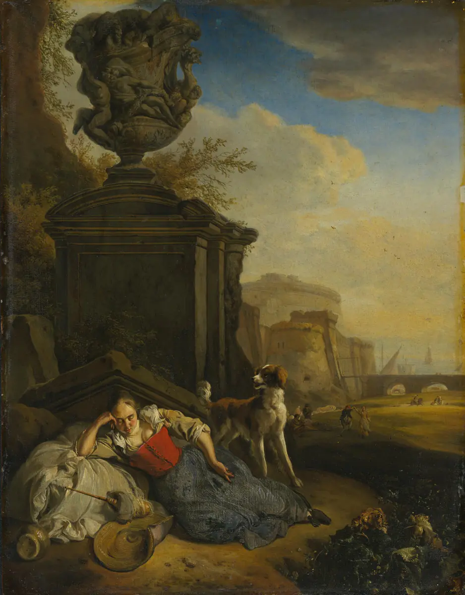 Fille qui dort - Jan Weenix