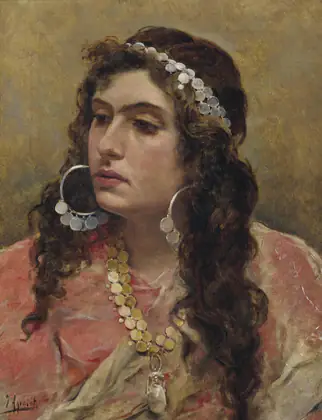 Une gitane - Joaquín Agrasot