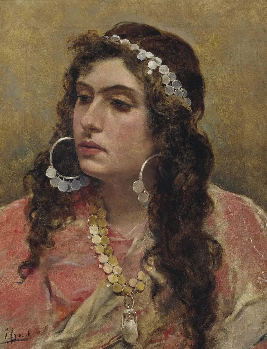 Une gitane - Joaquín Agrasot