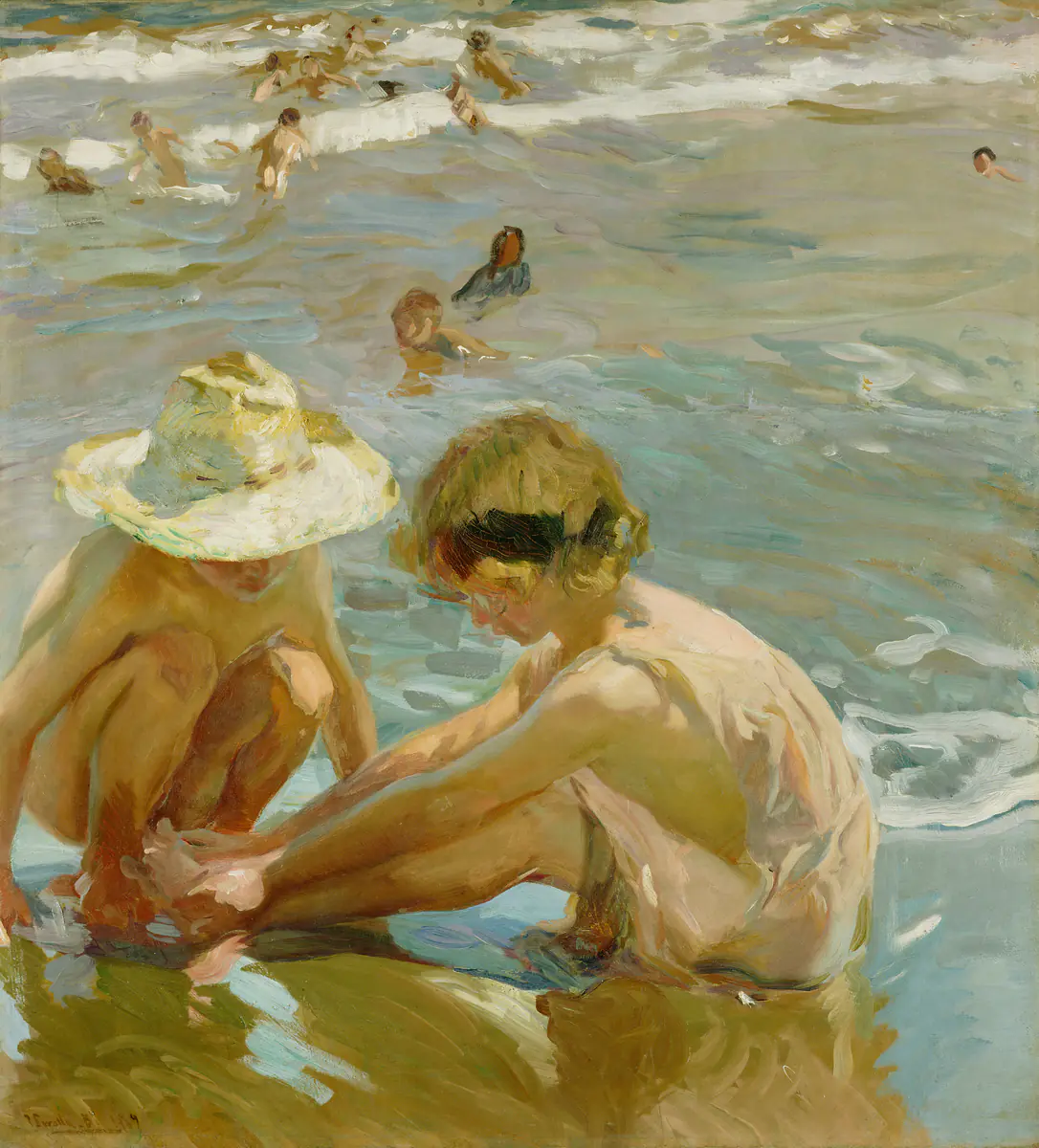 Le pied blessé - Joaquín Sorolla