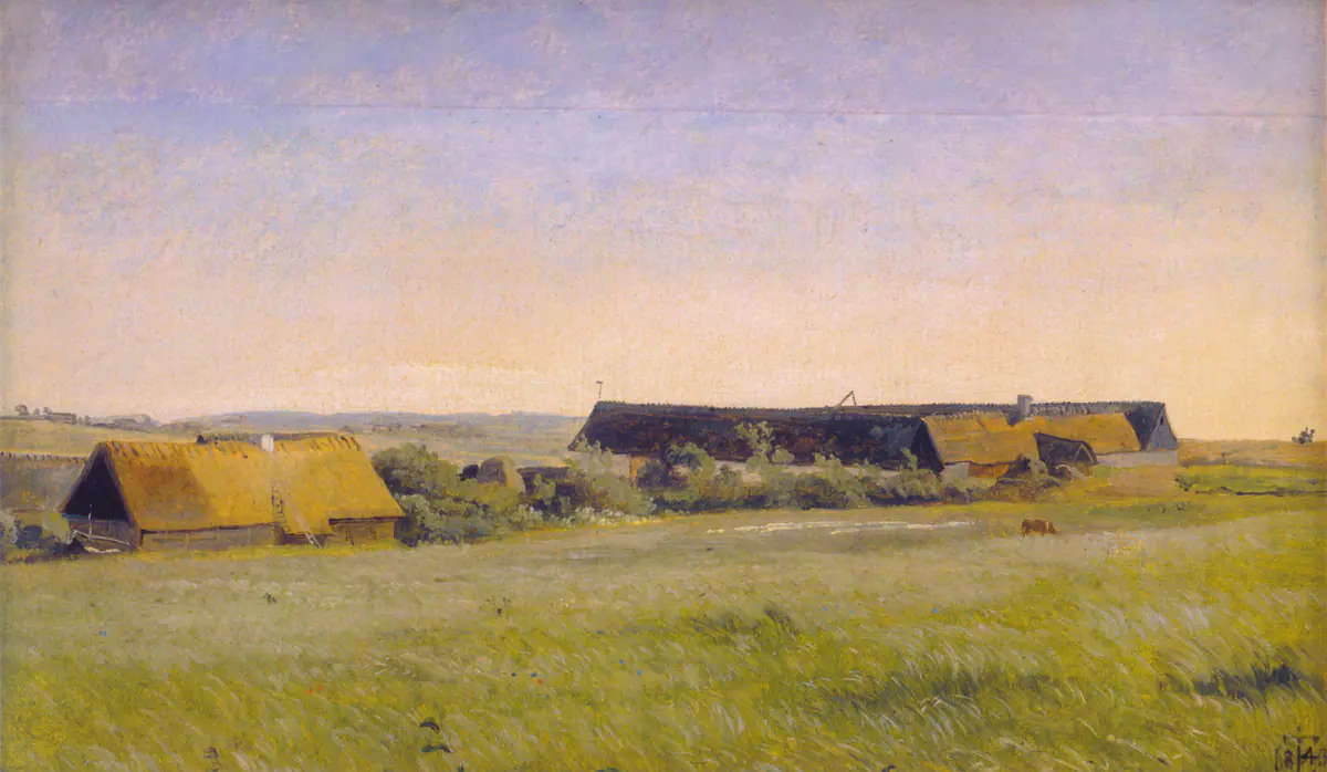 Fermes à Vejby - Johan Thomas Lundbye